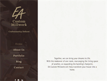 Tablet Screenshot of eacustommillwork.com
